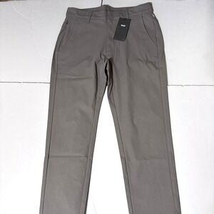 Fabletics Pants The Don Trouser Slim Fit 30 27.5 New Taupe Slate Gray Stretch